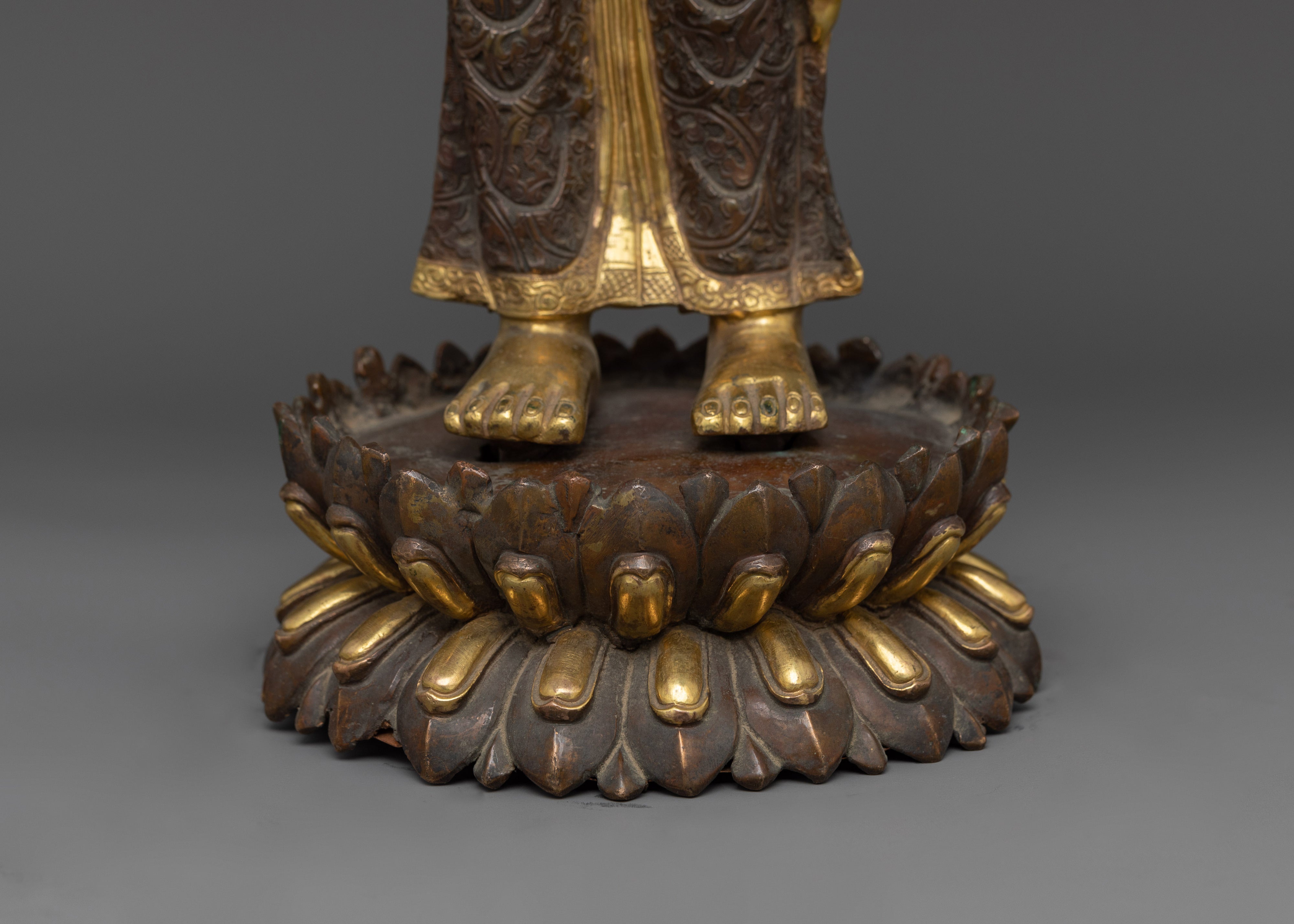 Spiritual Bhaisajyaguru Statue (Medicine Buddha) | Revered For His Healing Abilities