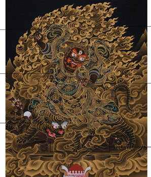 Guru Dorje Drolo Thangka | Fierce Protector for Removing Obstacles | Sacred Art