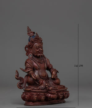 Dzambhala with Oxidized Copper Body 