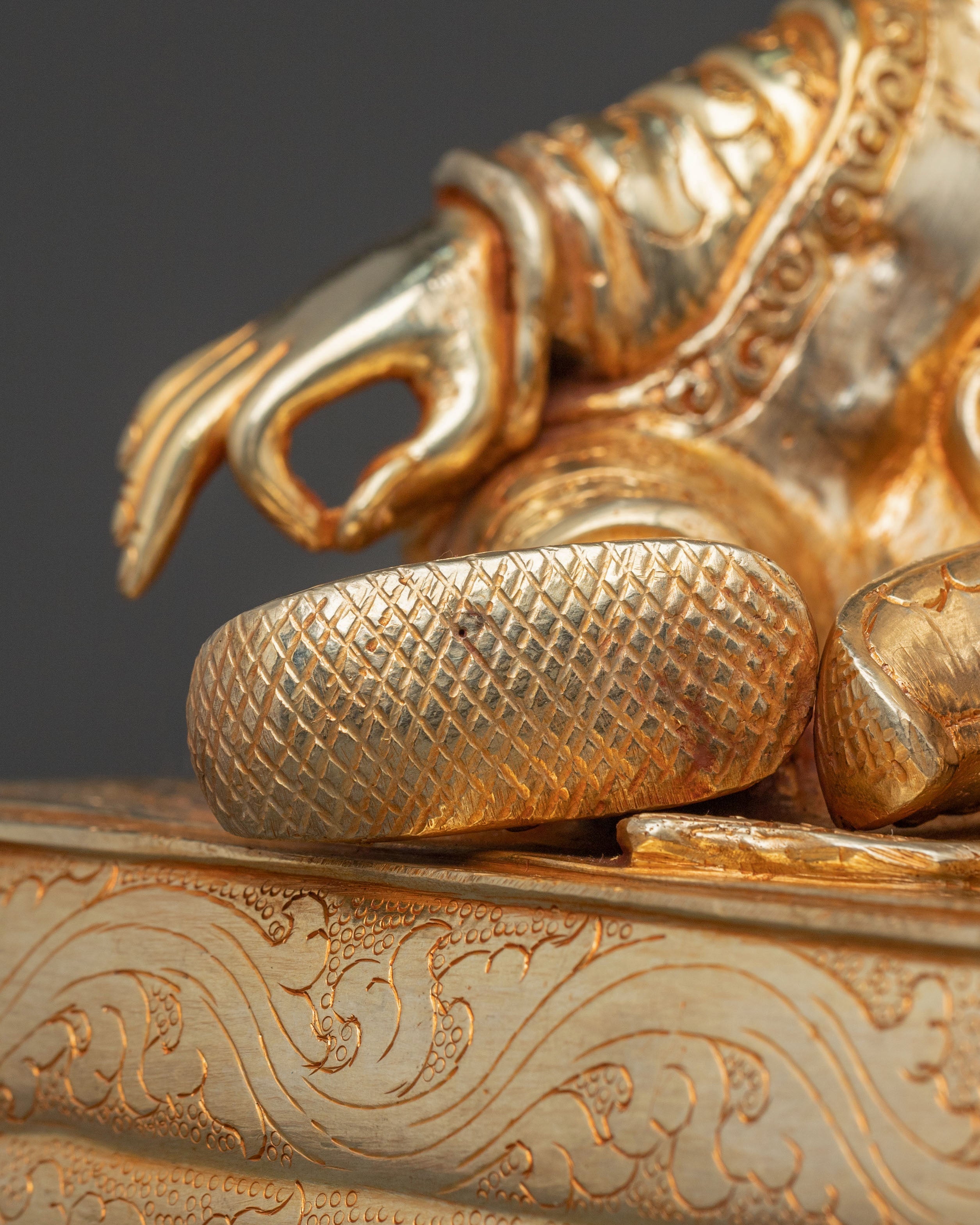 Trisong Detsen Santaraksita Statue Set | Buddhist Art Statue Set