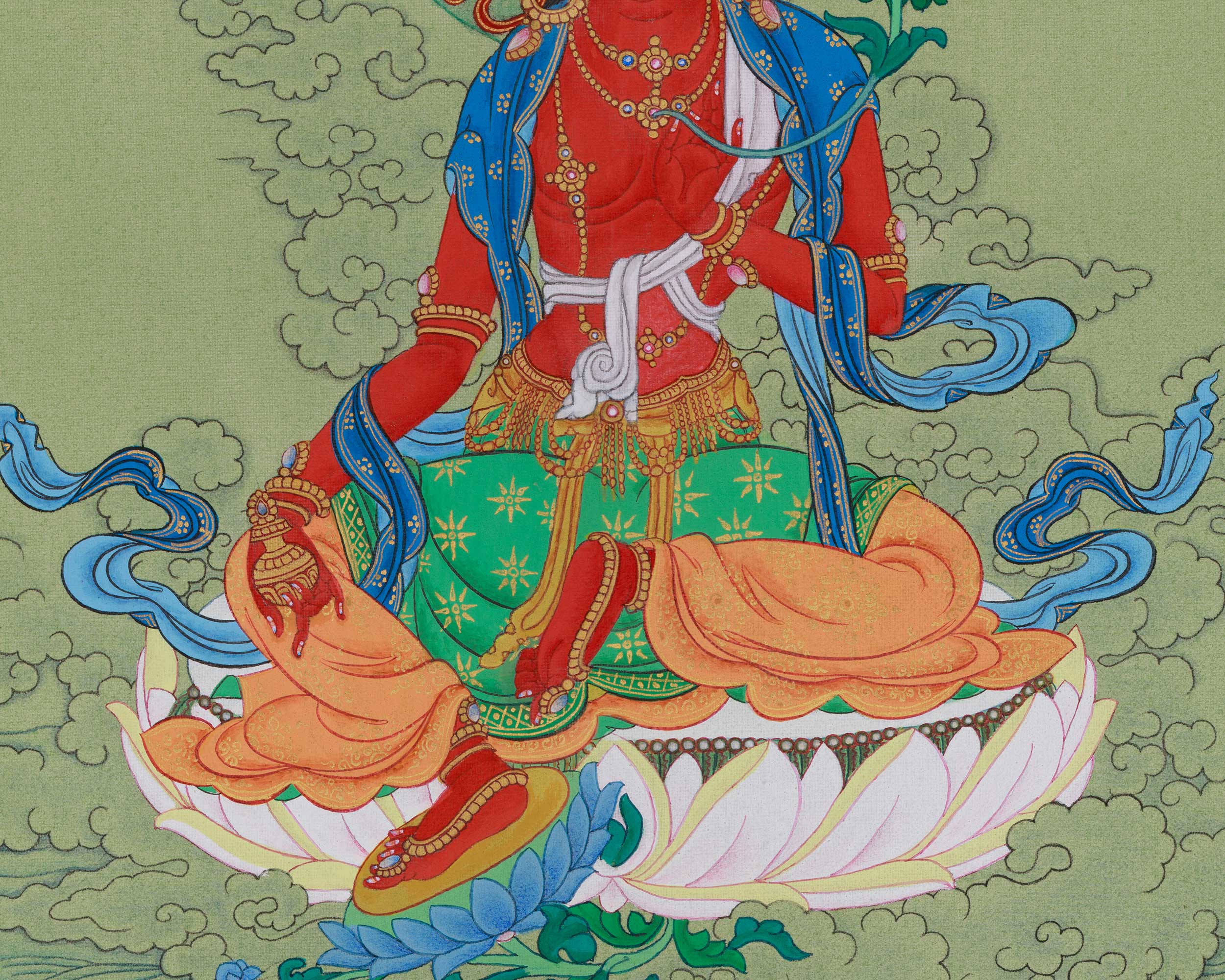 Vajrayana Red Tara Art | Female Buddha of Power and Magnetism