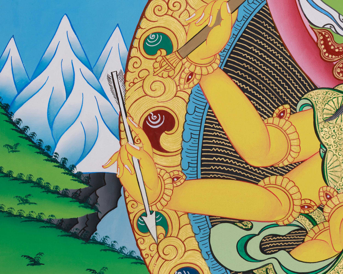 Traditional Thangka of Marichi | Embodiment of Wisdom