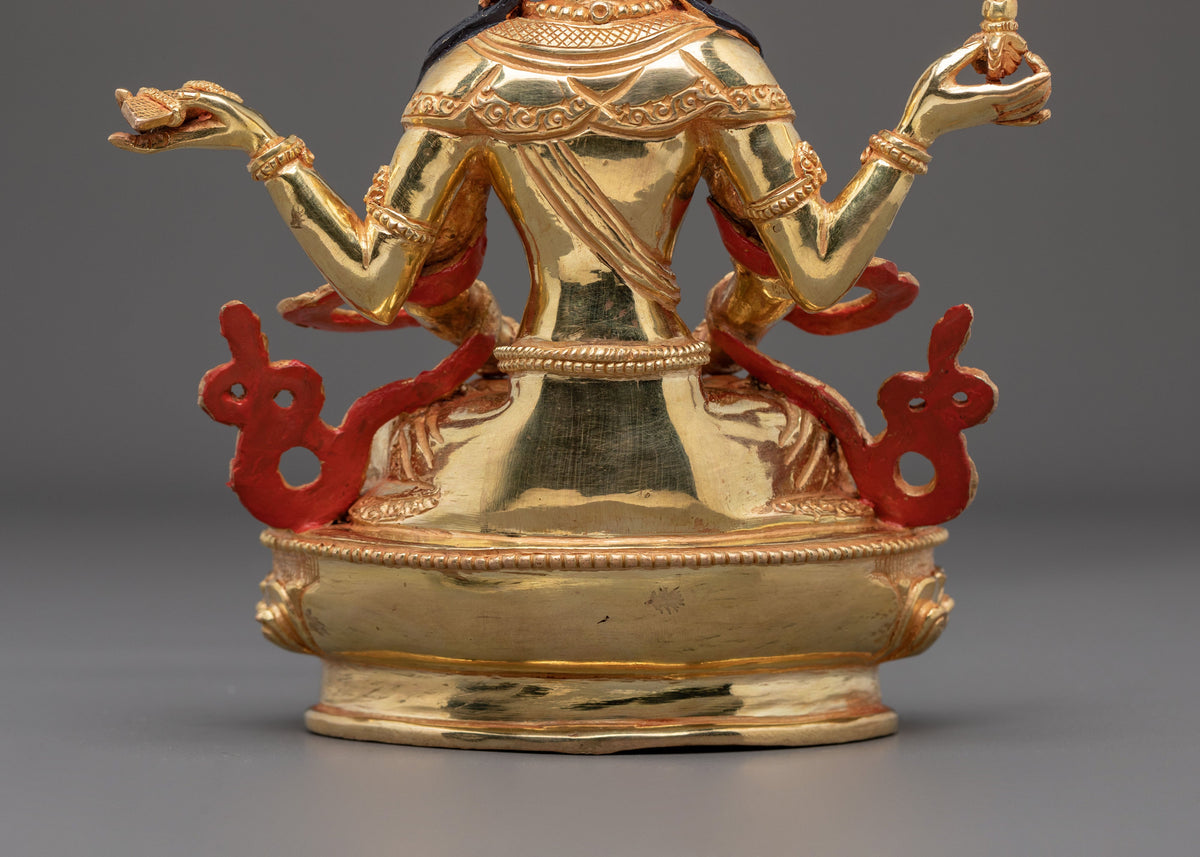 Handmade Prajnaparamita Statue | 24K Gold Gilded Wisdom Sculpture
