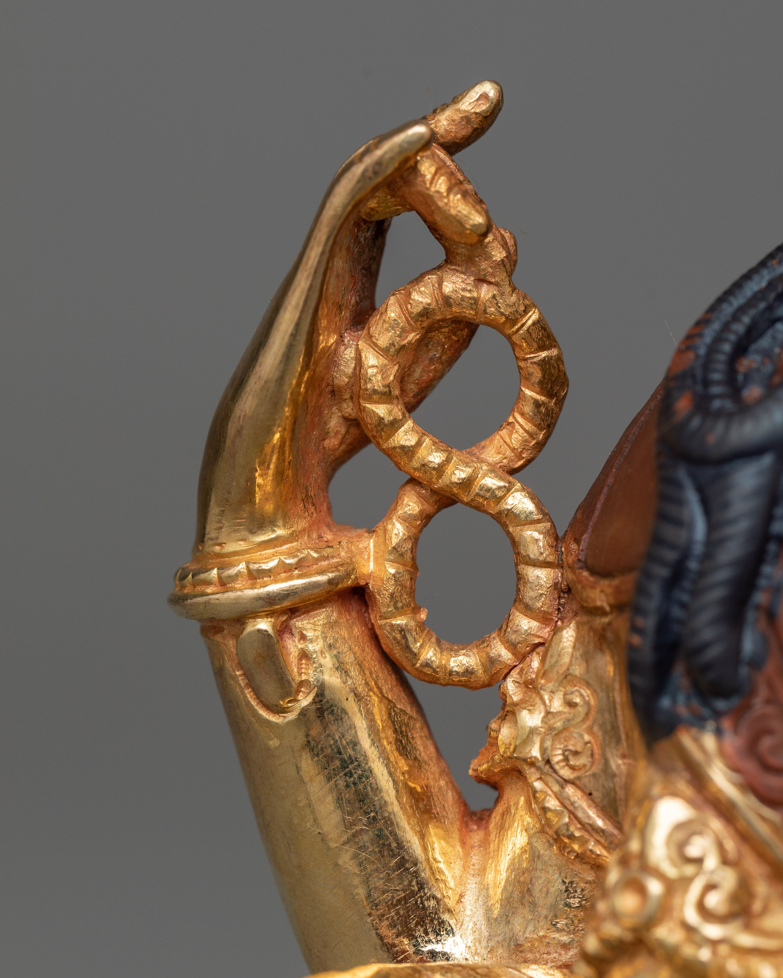 24K Gold-Gilded 4-Arm Chenrezig Bodhisattva Statue | Compassion in Every Direction