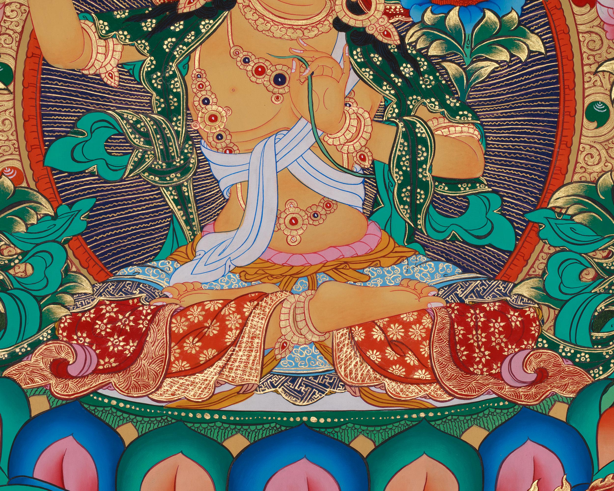 Manjushri Blessing Thangka | Buddhist Deity | Himalayan Art