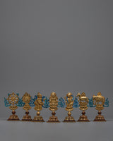 The Set of Seven Royal Treasures Auspicious Symbols