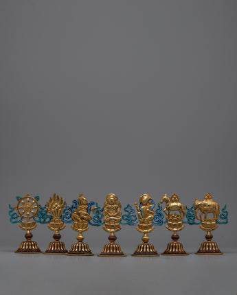 The Set of Seven Royal Treasures Auspicious Symbols