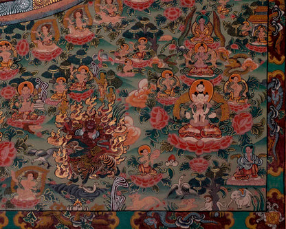 1000 armed Lokeshvara Thangka | Wall Decoration Painting