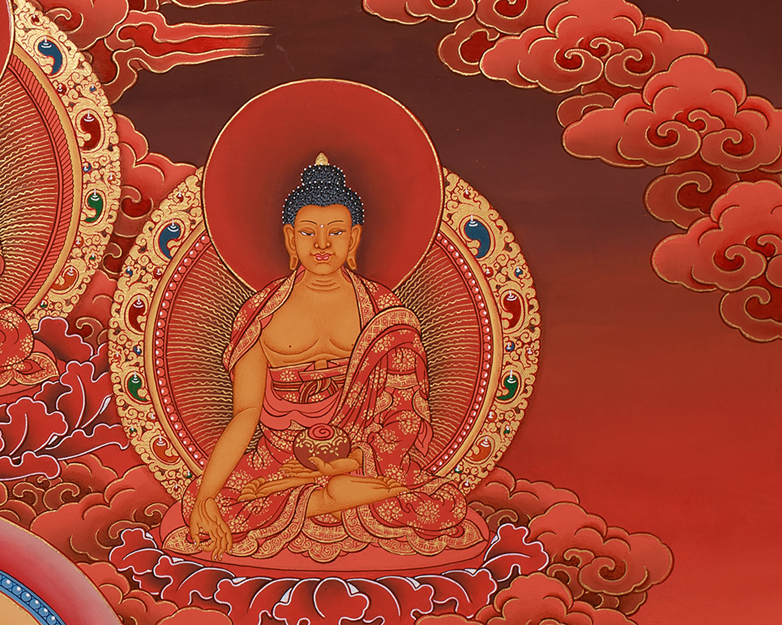 Healing Buddha With Dhyani Buddhas | Spiritual Healing & Balance