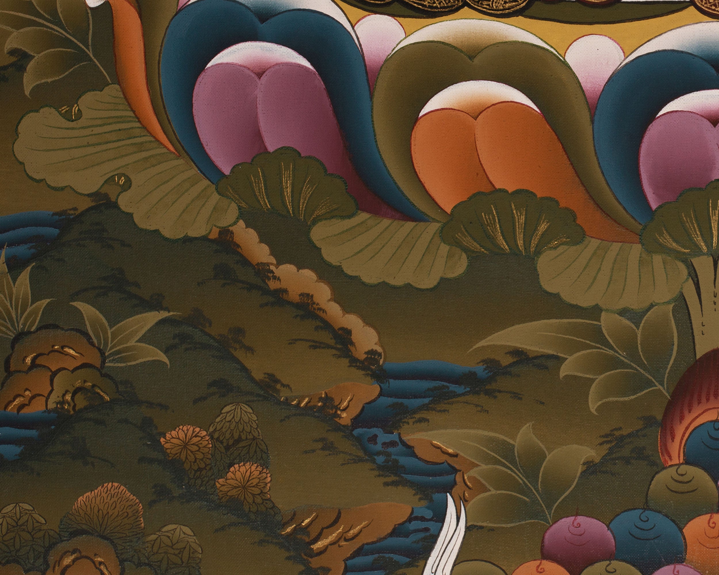 Vajrasattva Thangka Painting | Tibetan Buddhist Artwork