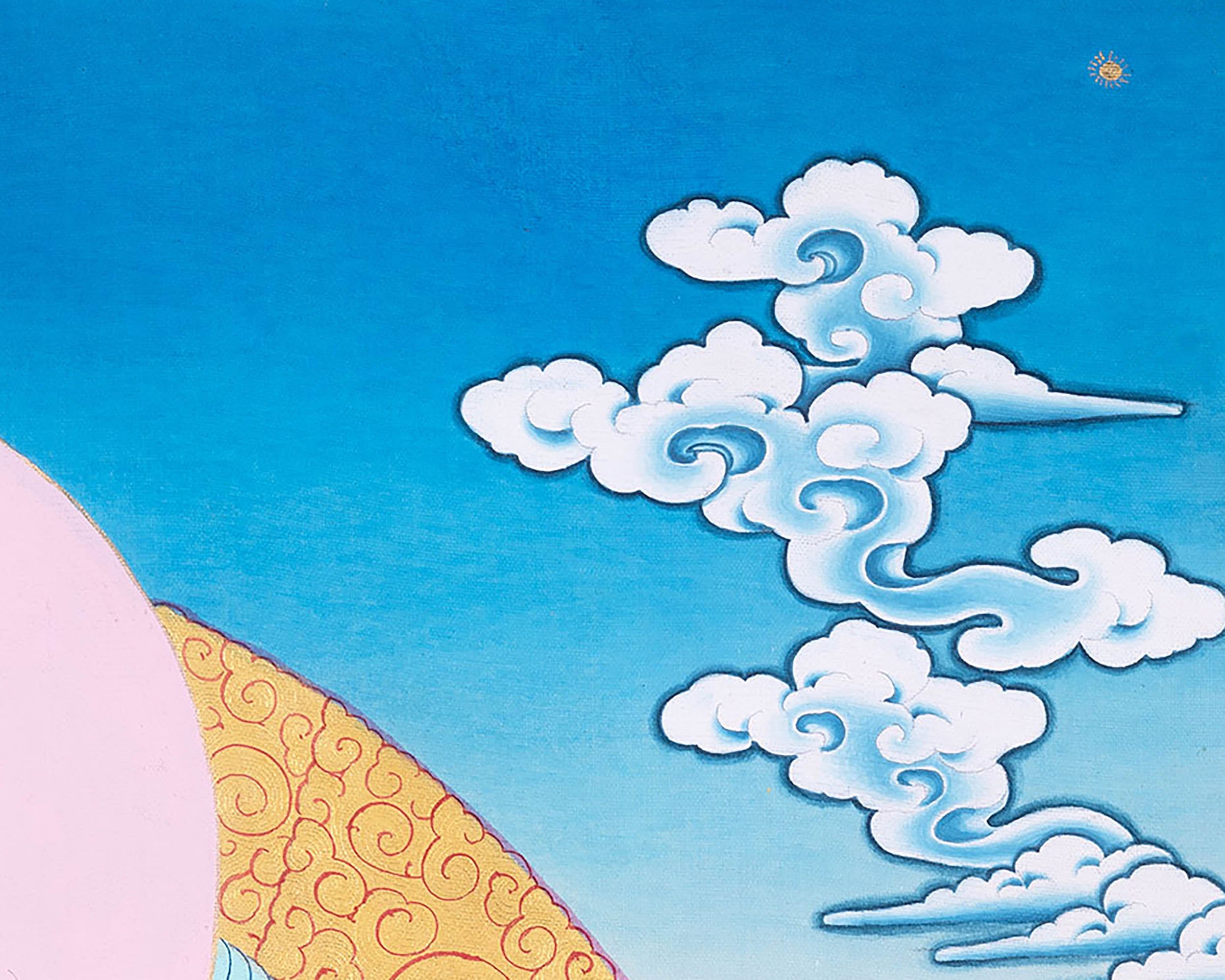 Samantabhadra Yab Yum Buddha Thangka | Thangka for Meditation & Spiritual Awakening