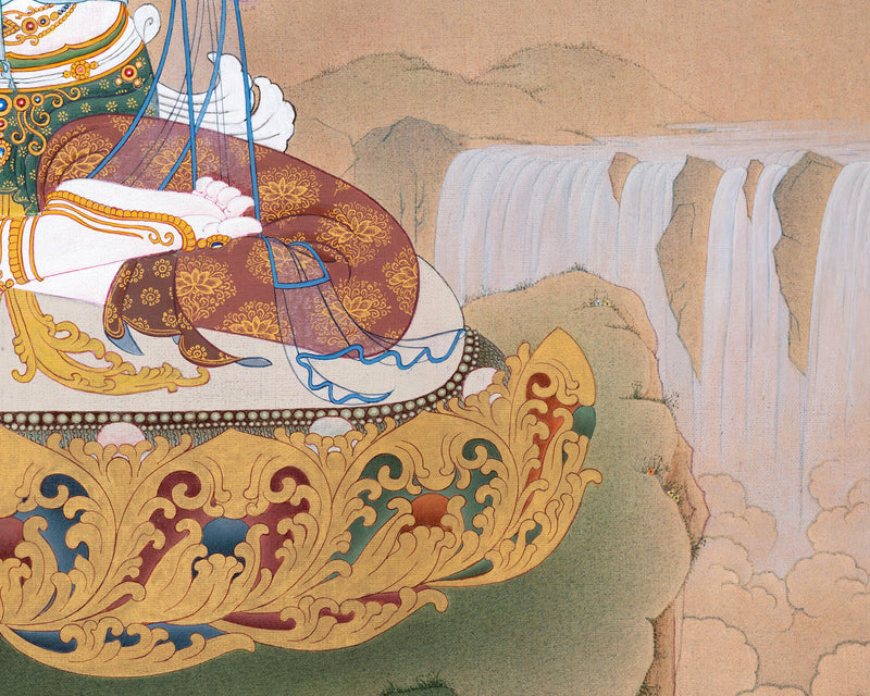 Sacred Chenrezig Thangka | The Embodiment Of Compassion