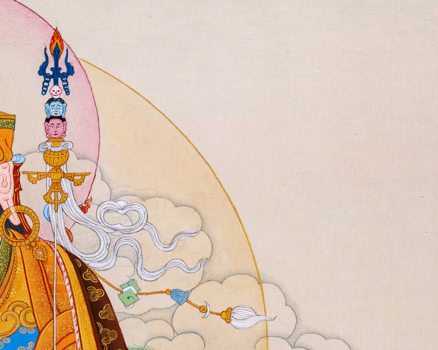 Traditional Tibetan Thangka of Padmasambhava | The Lotus Born Master