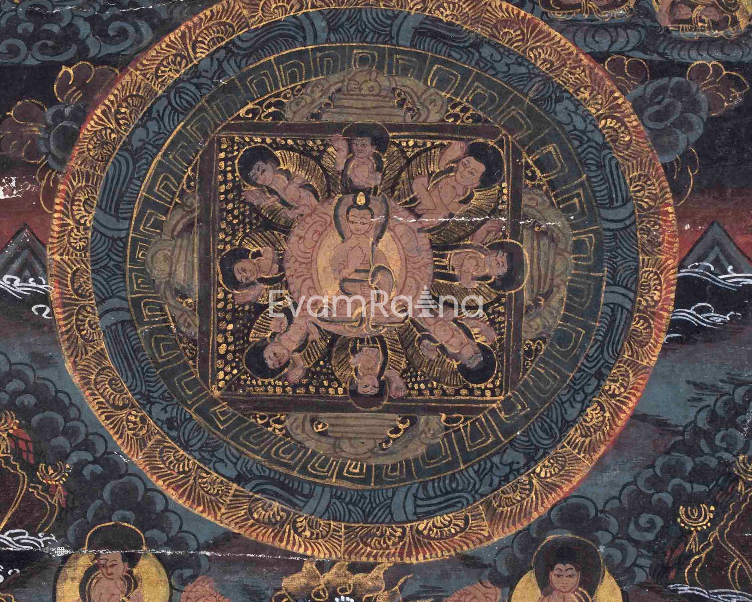 Vintage Buddha Mandala | Buddhist Art