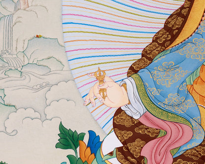 Guru Padmasambhava Thangka | Revered Master of Enlightenment | Samantabhadra