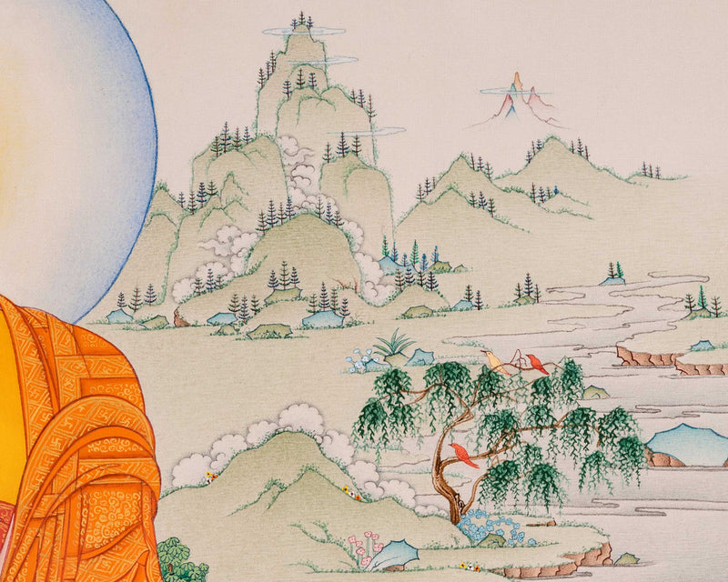 Buddha Shakyamuni Thangka: A Unique Depiction