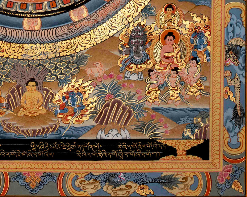 Genuine Handcrafted Buddha Mandala Thangka