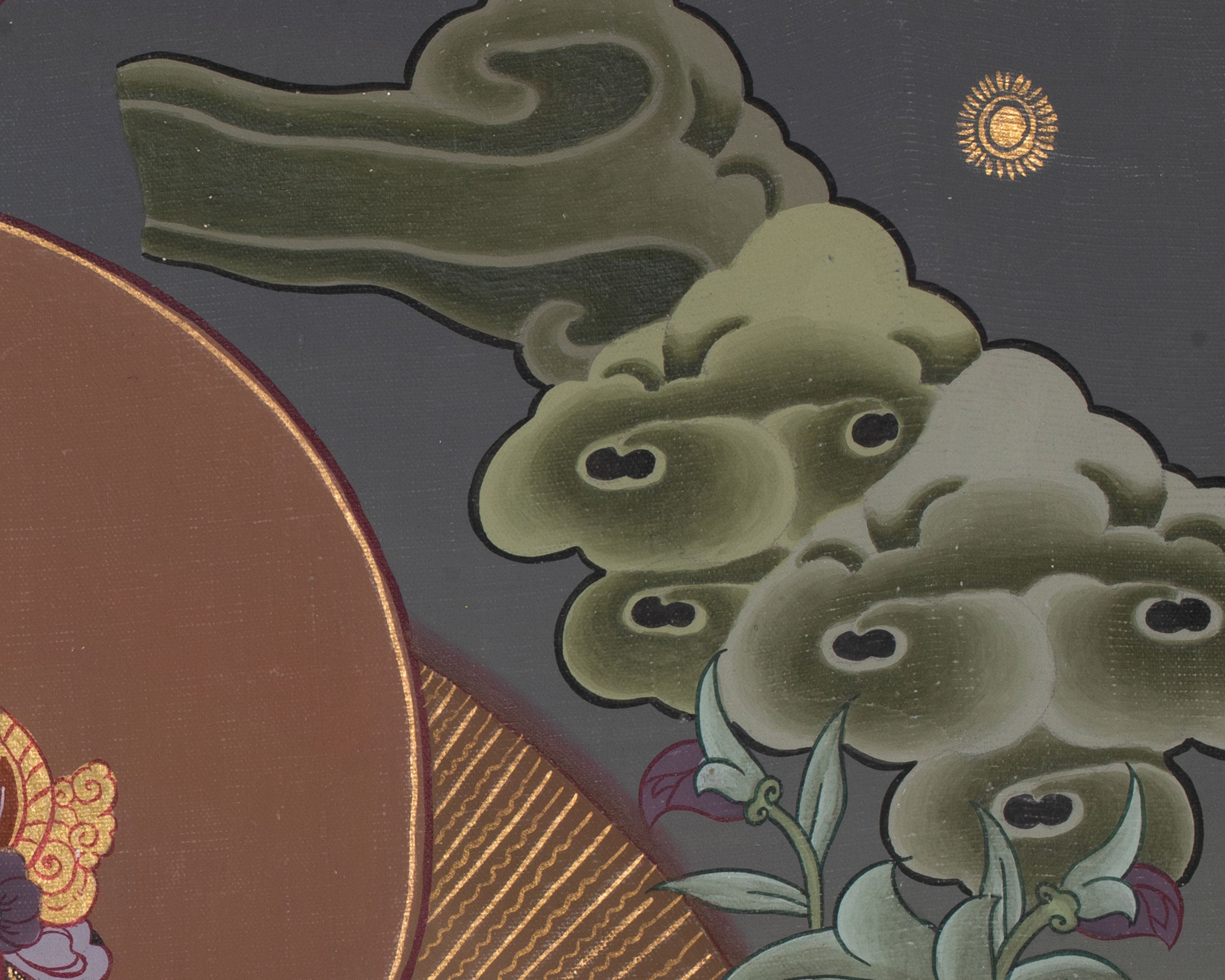 Amitayus Thangka Painting | Buddha of Infinite Life Wall Art