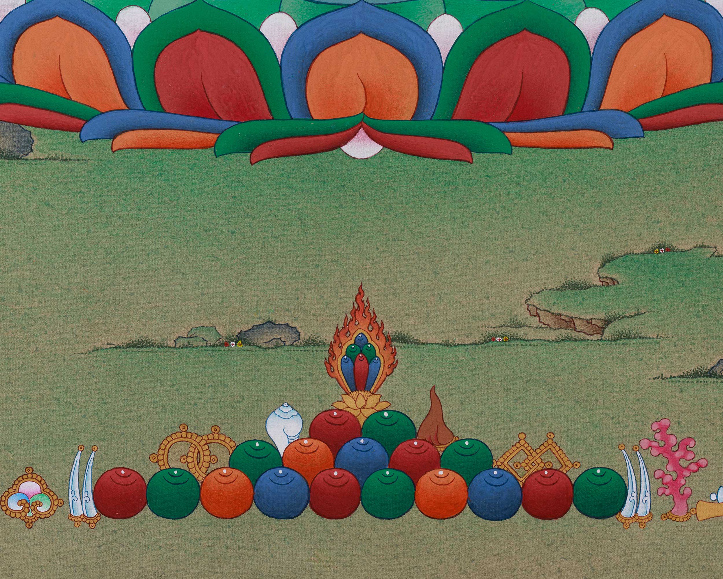 Compassion Deity, Chenrezig Thangka | The Bodhisattva of Mercy in Sacred Art