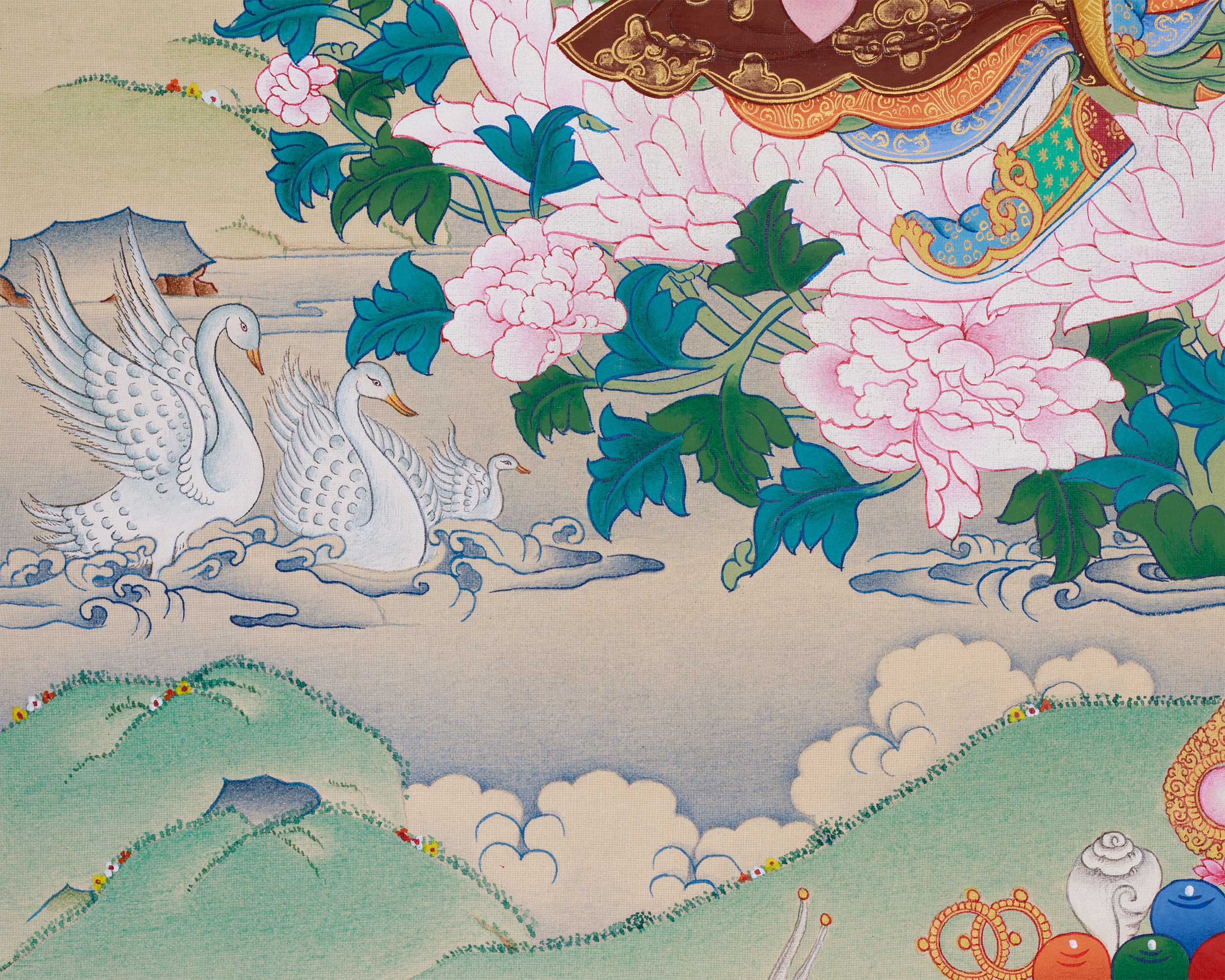 Tibetan Guru Rinpoche Artwork | Padmasambhava Lotus-Born Master