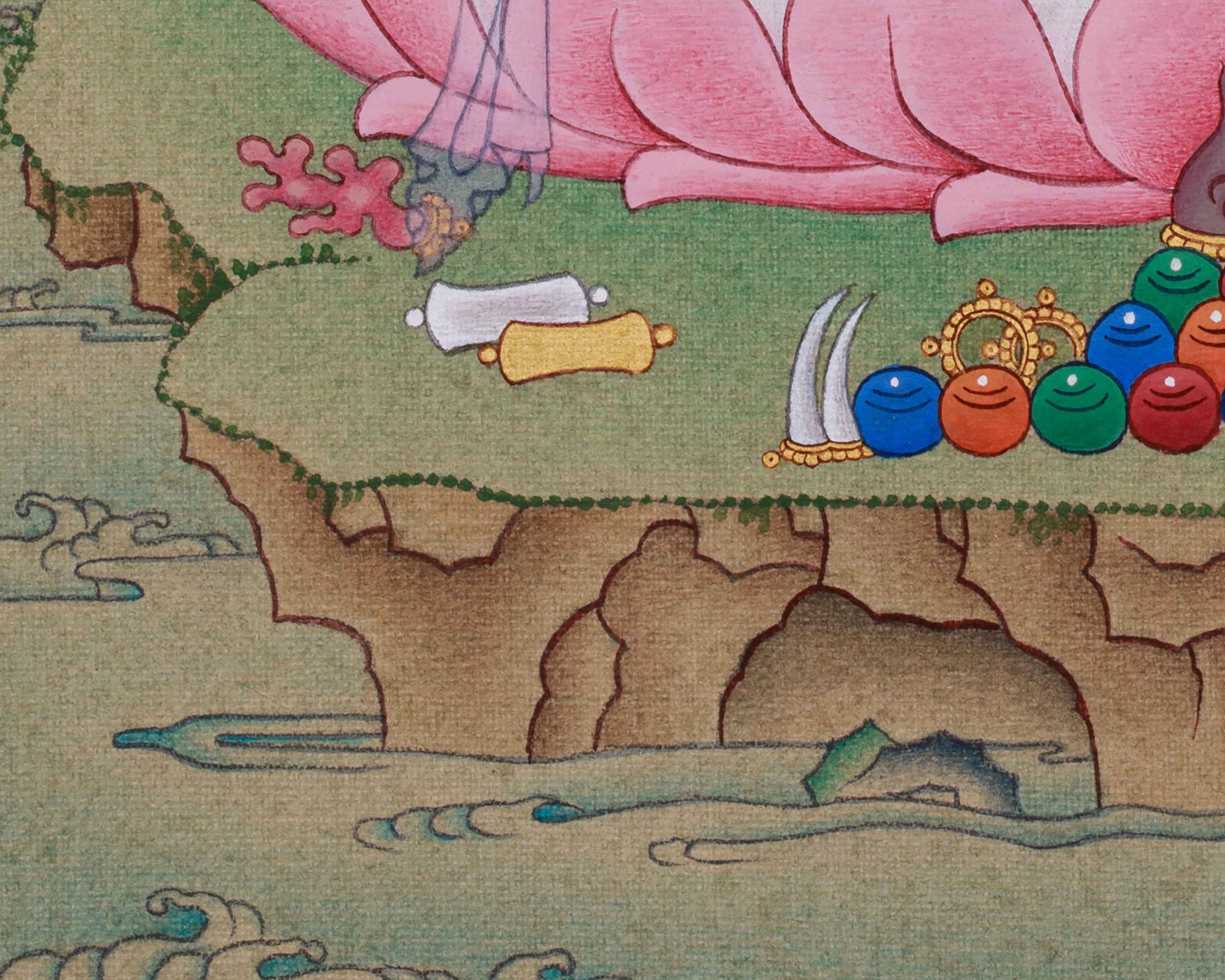 Four Armed Chenrezig Thangka | Avalokiteshvara’s Boundless Compassion