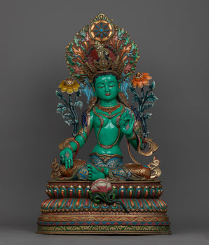 green-tara-beautiful sculpture