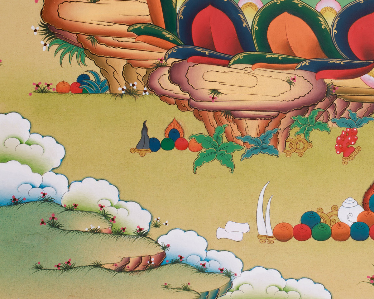 Amitayus Buddha Sacred Art | Buddha of Infinite Life, Longevity, and Merit
