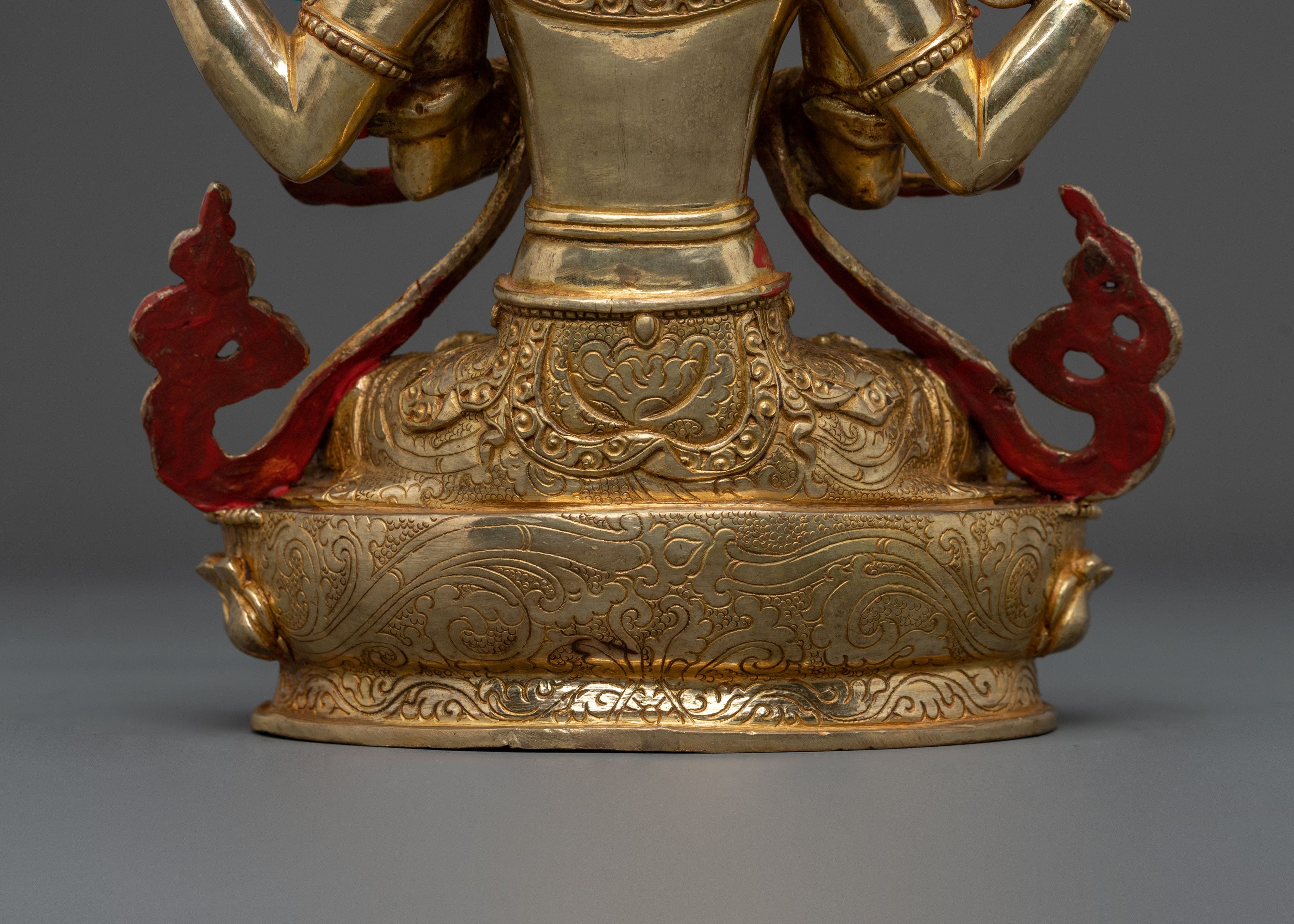 Four Armed Chenrezig Bodhisattva Statue | Himalayan Buddhist Art