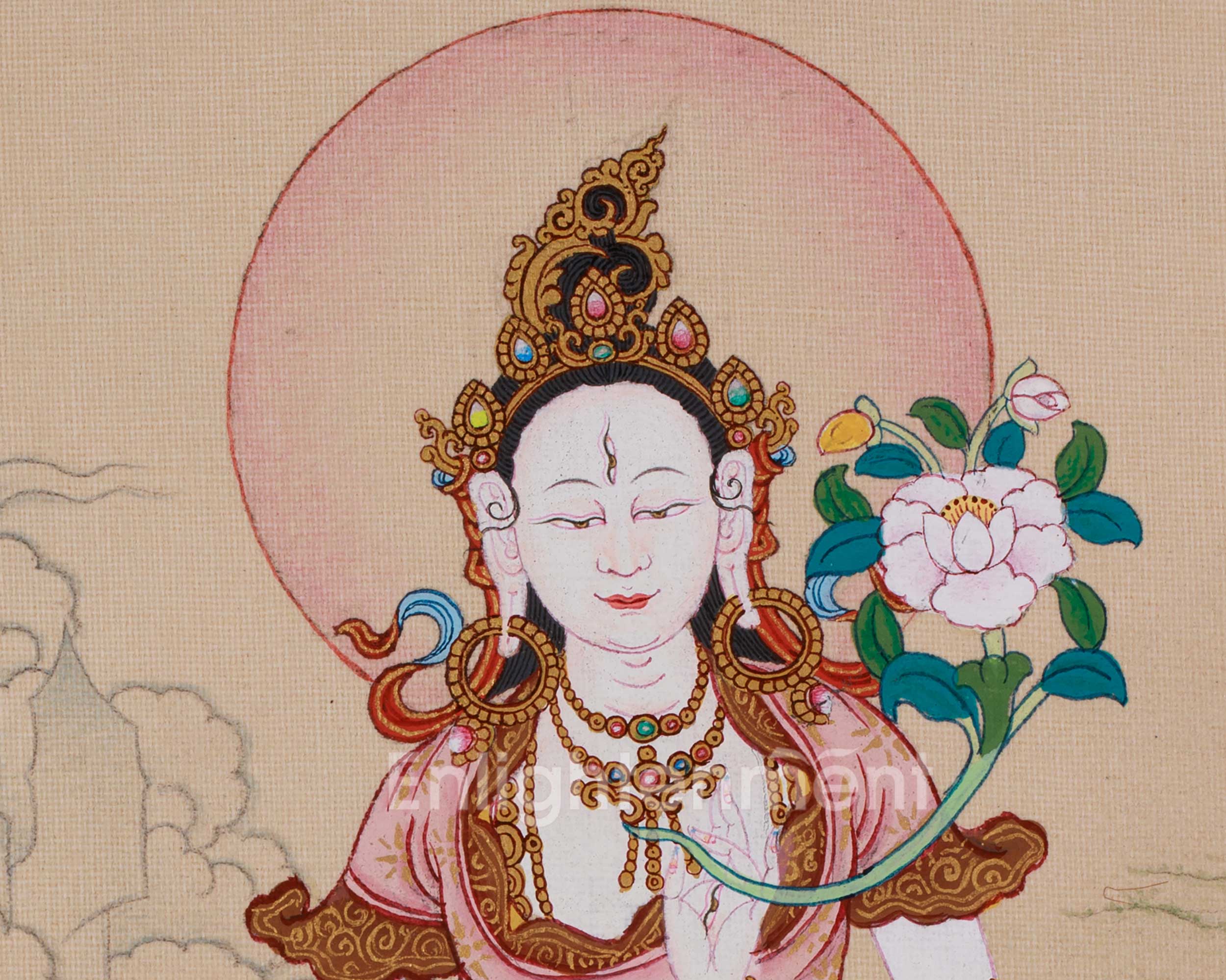 White Tara Compassion Art | Symbolized Longevity | Sita Tara