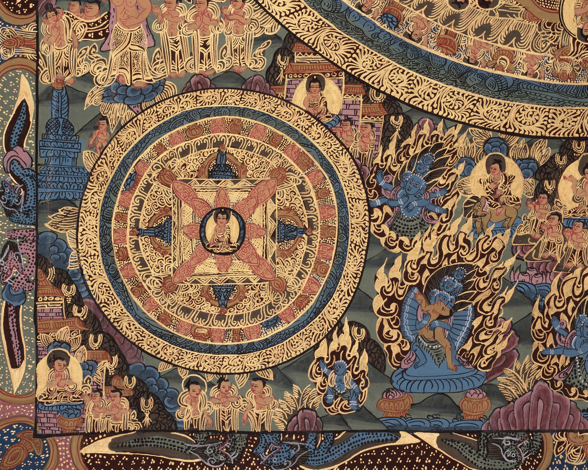 Buddhist Buddha Mandala Art | Sacred Tibetan Artwork of Enlightenment