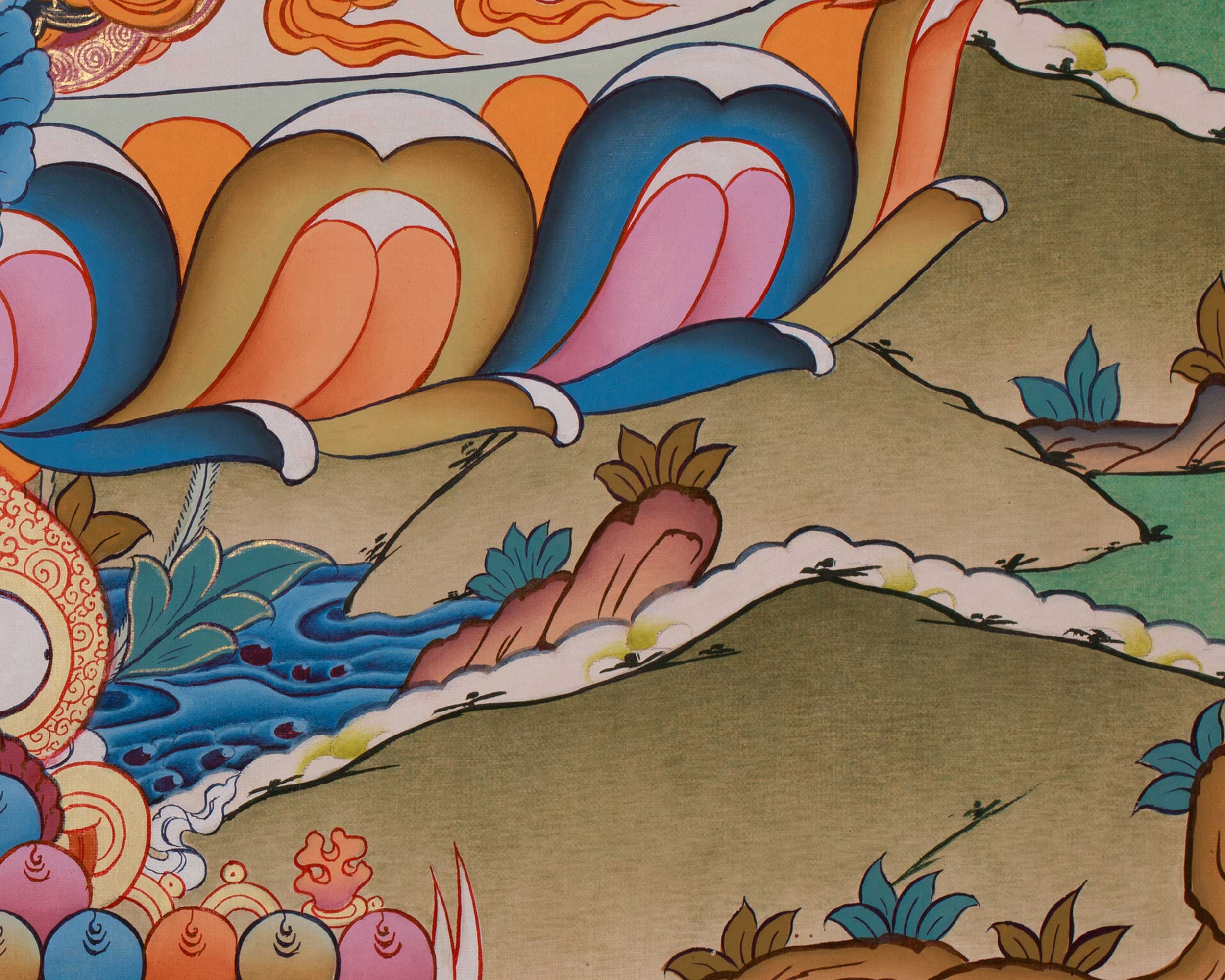 Beautiful Green Tara Thangka | Swift Compassion and Protection Deity