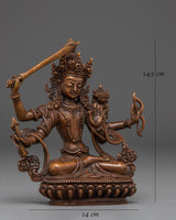  Wisdom Bodhisattva Maha Manjushri Statue