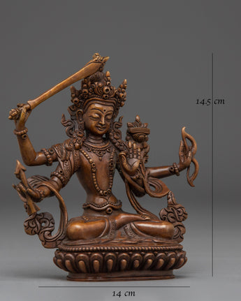  Wisdom Bodhisattva Maha Manjushri Statue