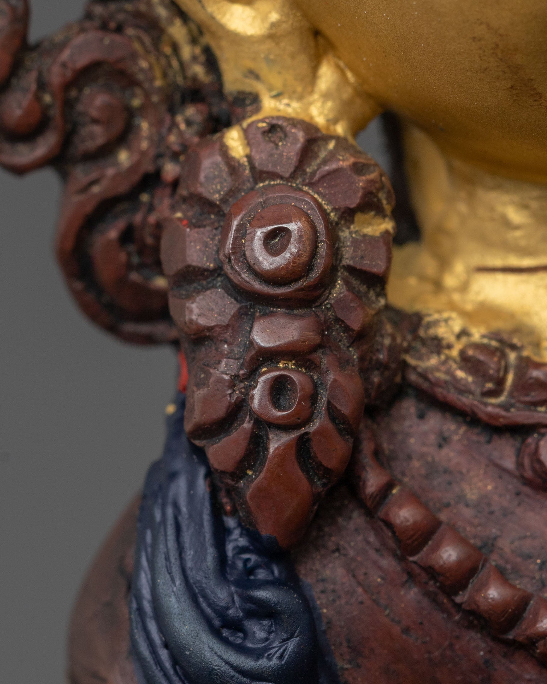 Vajrasattva Meditation Statue | Oxidized Copper Sacred Deity