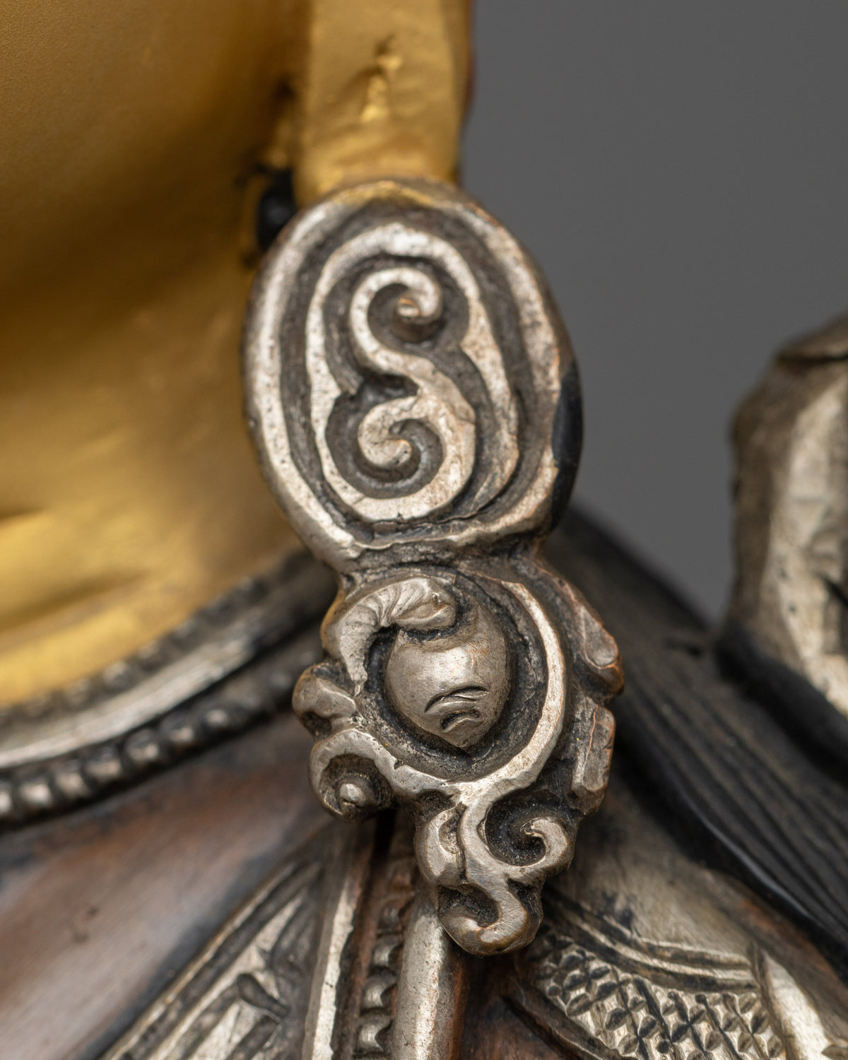 Beautiful Statue if Green Tara Statue with Silver and Gold | Himalayan Art