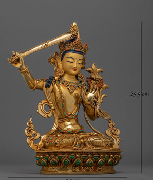  Bodhisattva Majushri Statue