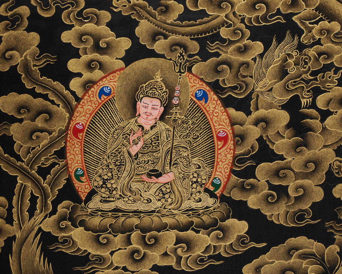 Golden Hued White Tara Canvas Print | High-Quality Giclee Print of Healing Deities
