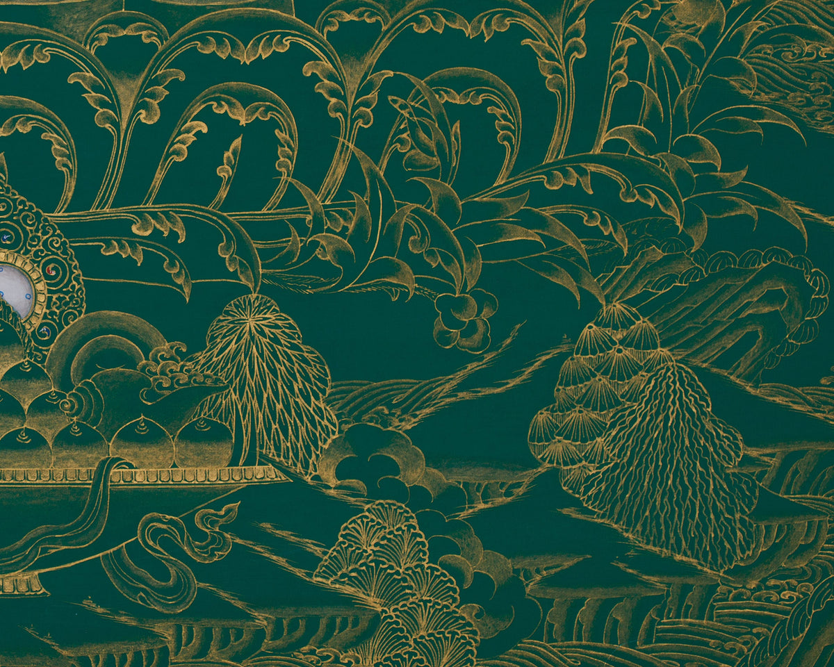 Traditional Shakyamuni Buddha Artwork | Sacred Thangka of Peace and Enlightenment