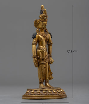 Standing Lokeshvara Bodhisattva Statue | Chenrezig Radiating Compassion and Enlightenment