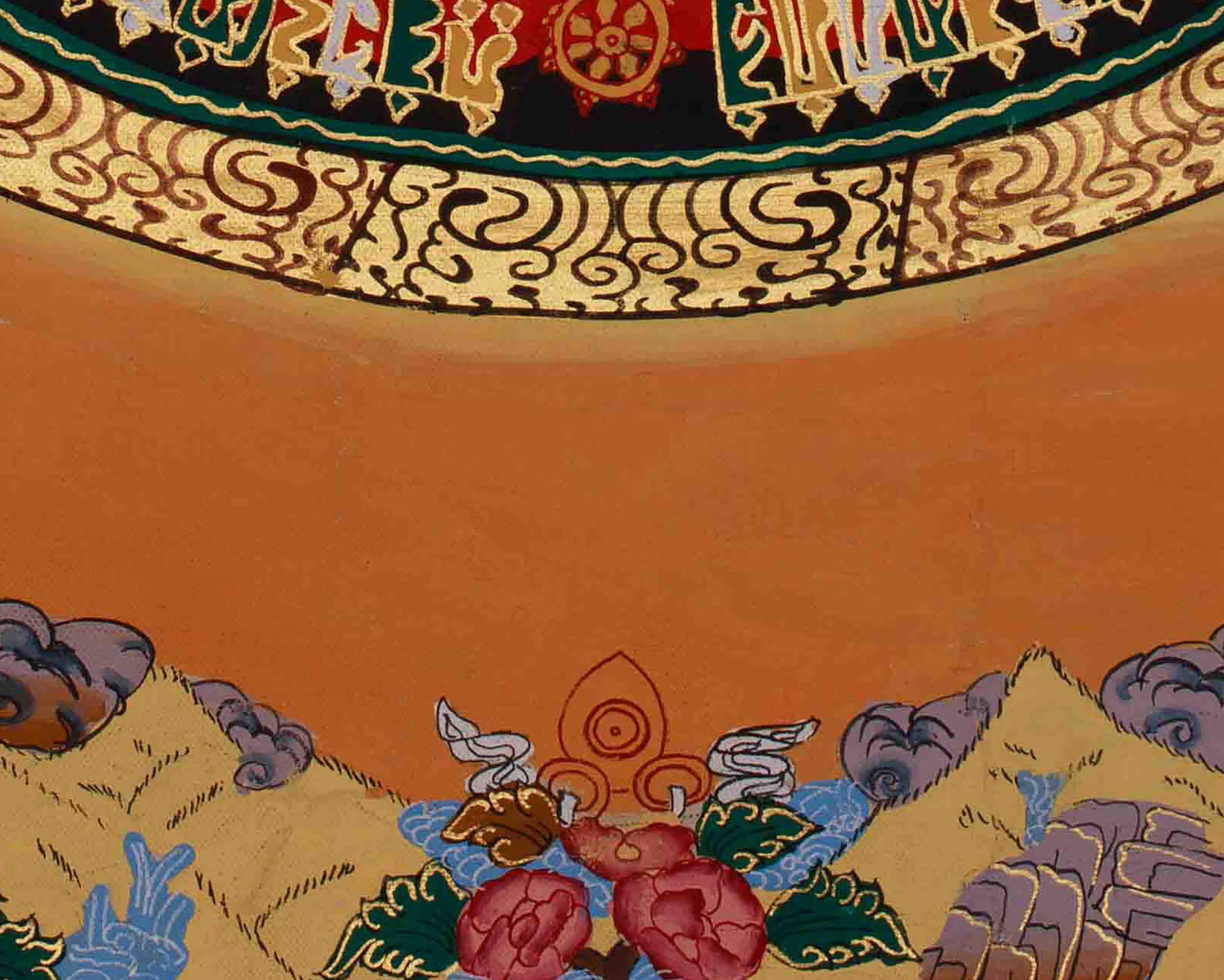 Sacred Kalachakra Mandala Art | Symbolizing the Wheel of Time and Cosmic Harmony