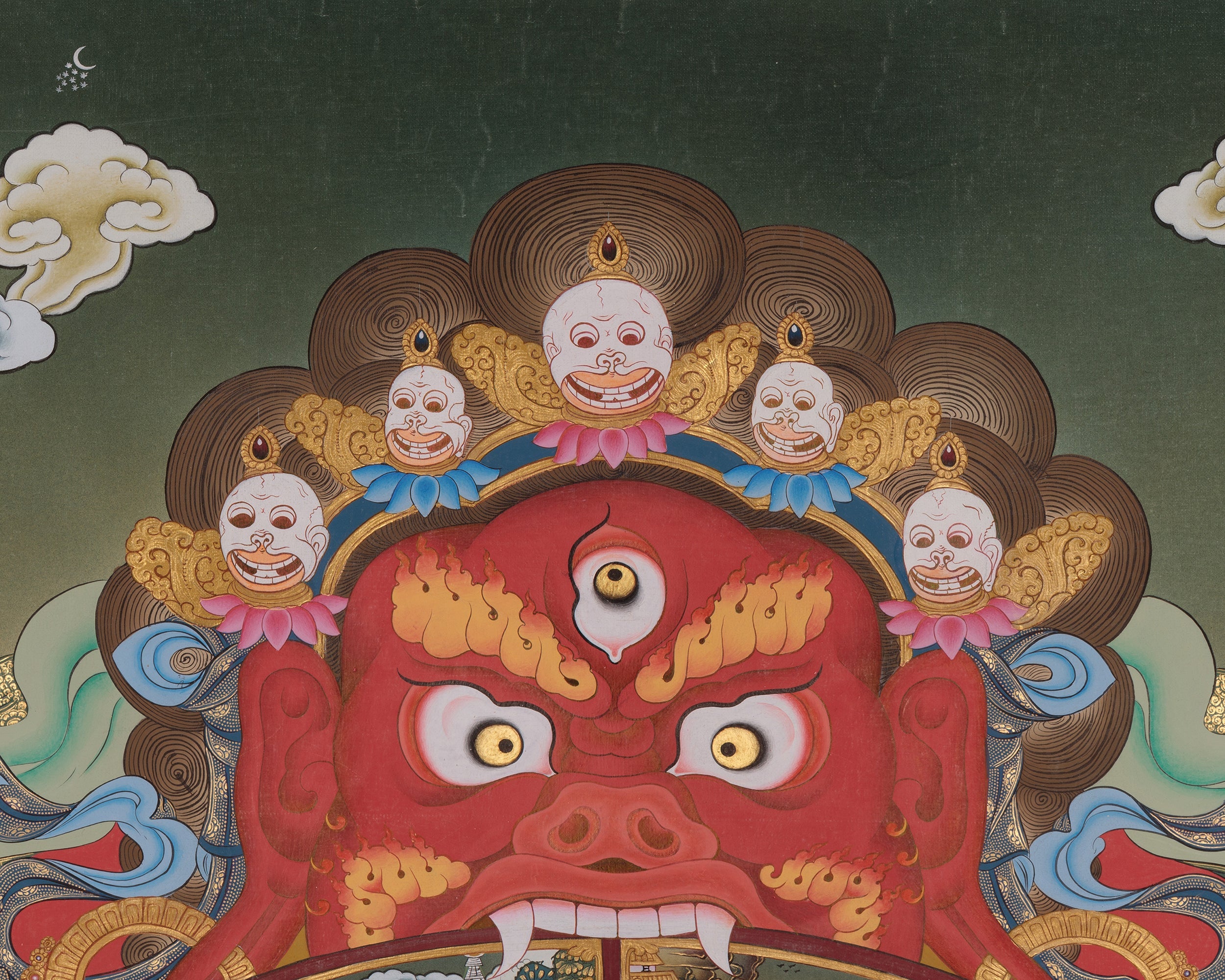 Samsara Wheel of Life Thangka | Tibetan Buddhist Painting of Karma and Rebirth
