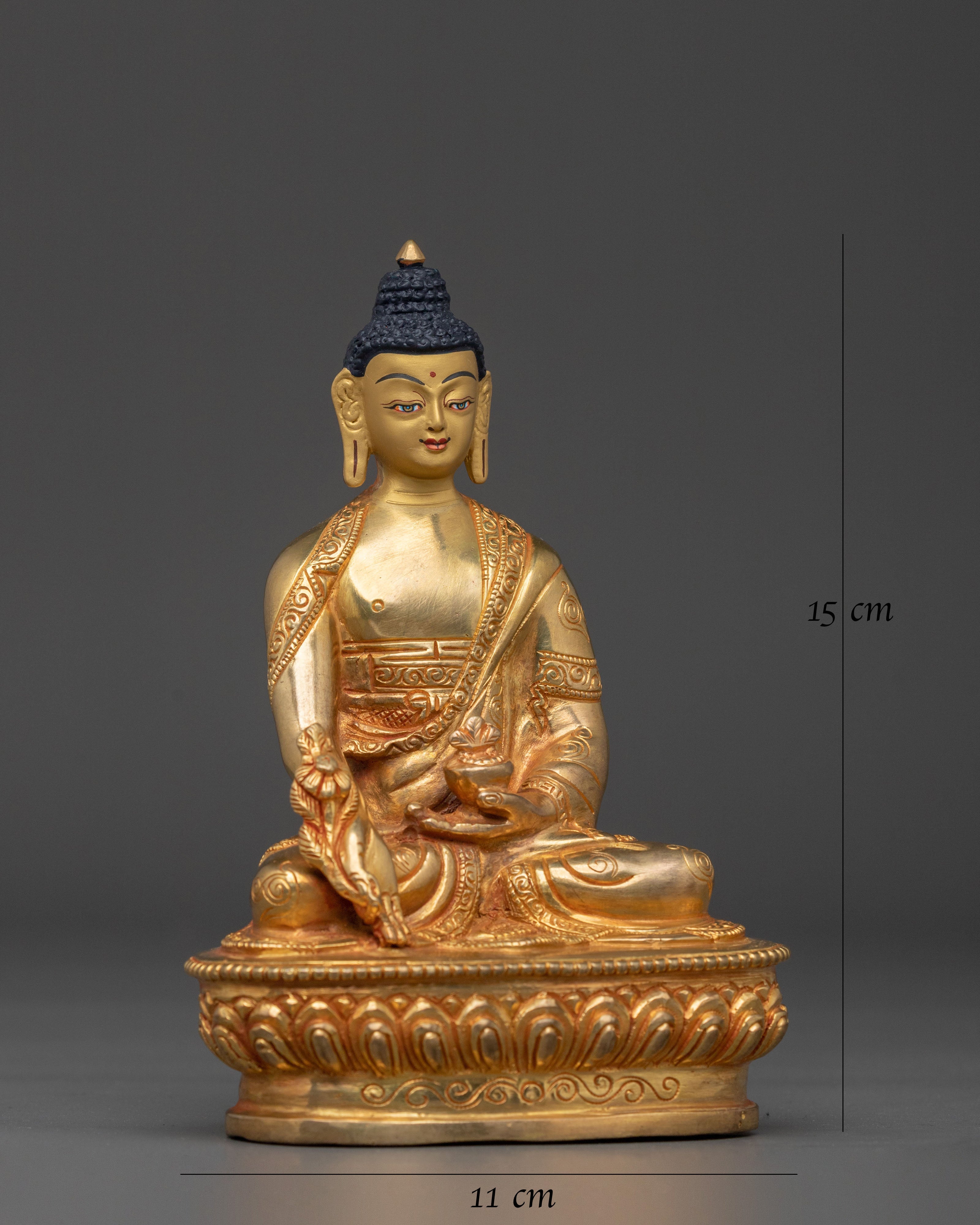 Handcrafted Himalayan Medicine Buddha | Spiritual Home Decor