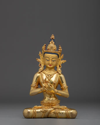 Golden Cosmic Buddha Vairocana Statue