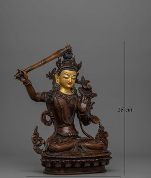 Wisdom Deity Manjughosa Statue