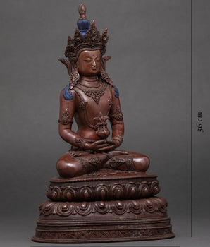 Amitayus Bodhisattva Copper Statue | Himalayan Buddhist Art