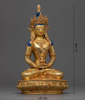 Amitayus Bodhisattva Statue | Himalayan Nepalese Artwork