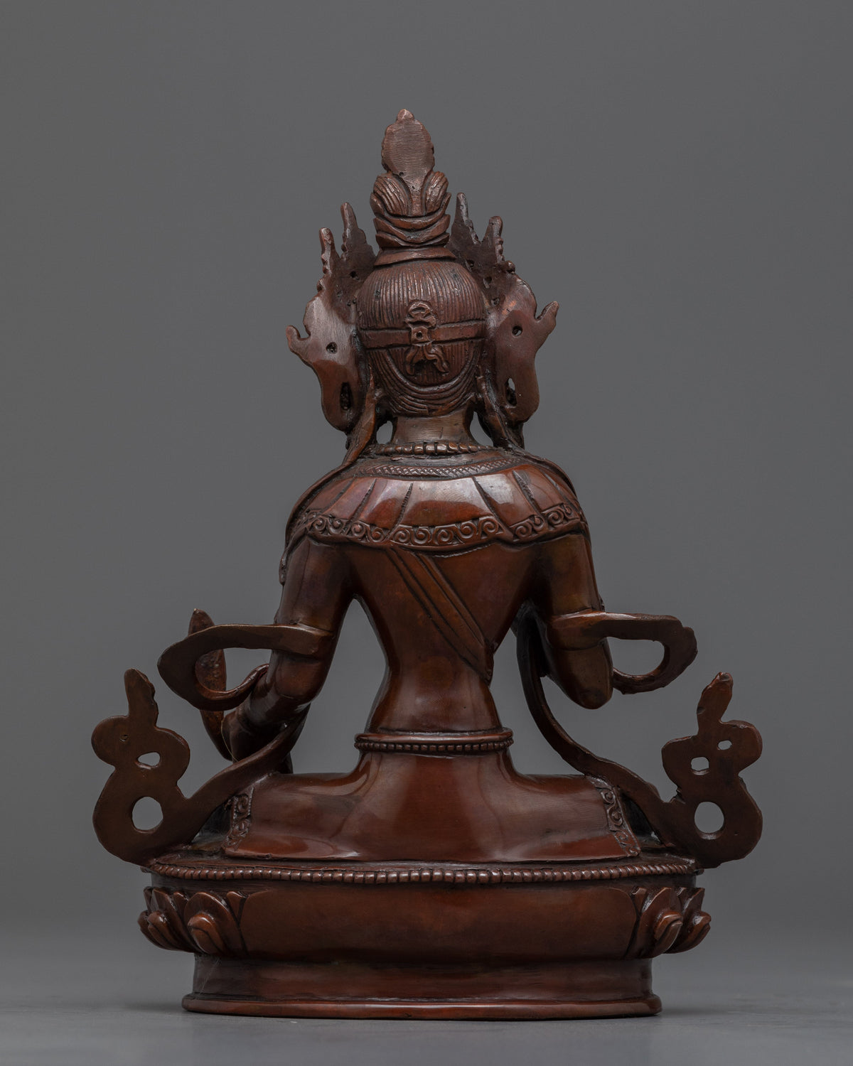 Bodhisattva Ksitigarbha Copper Statue | Tibetan Himalayan Bodhisattva Sculpture