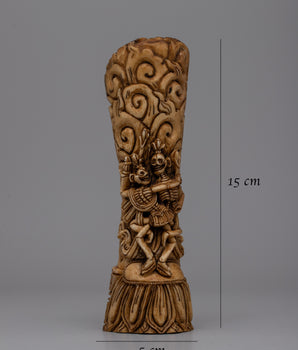 Citipati Tibet Bone Seal | Sacred Symbol Reflecting Buddhist Spirituality and Protection