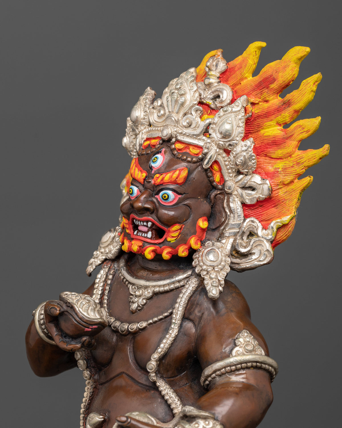 Black Dzambhala-God of Wealth and Prosperity | Buddhist Dharma Decor