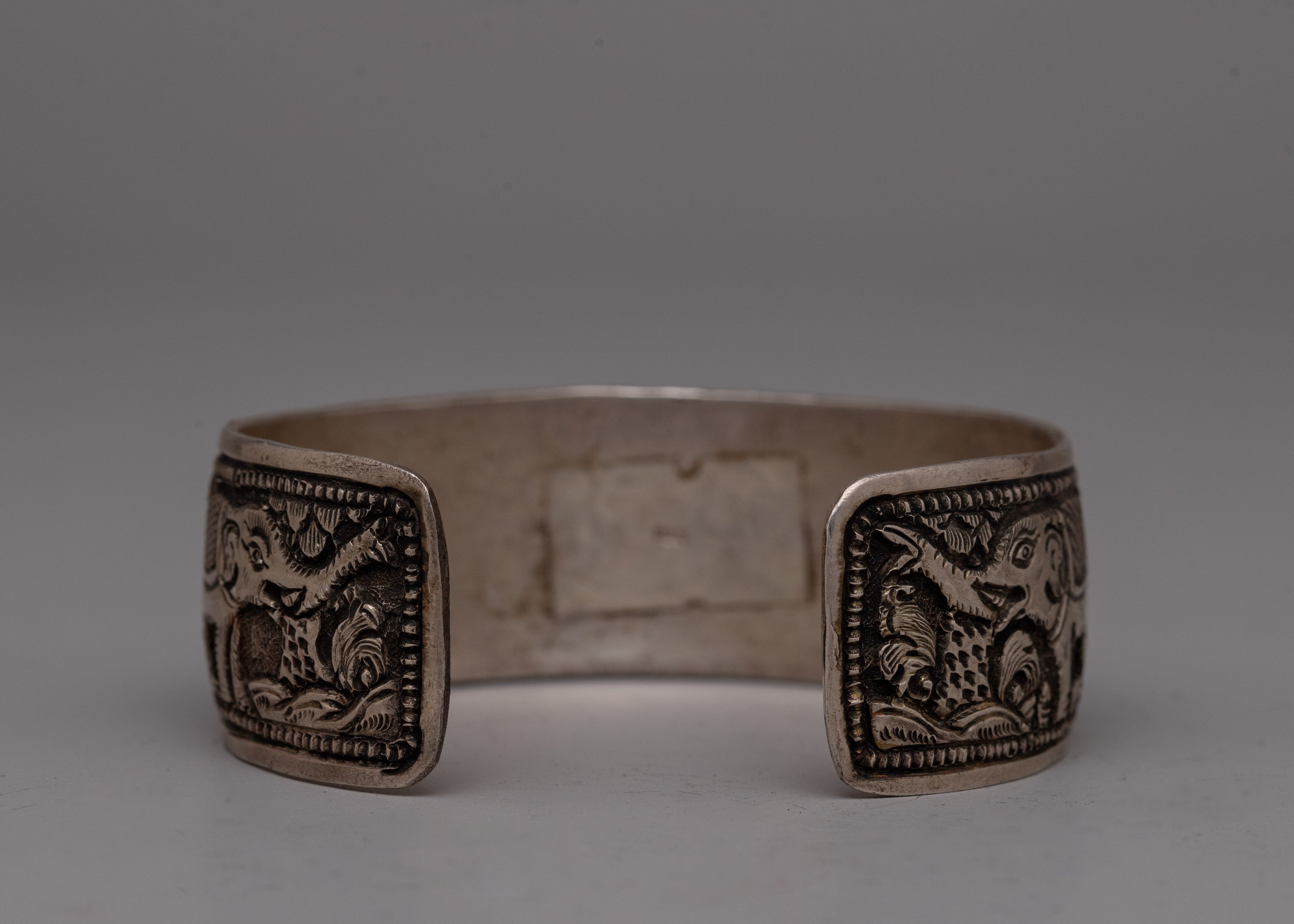 Authentic Tibetan Bracelet Silver With Copper  |  Elegant Design for Perfect Fit and Style